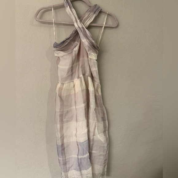 Burberry plaid silk dress 8 - Picture 1 of 9